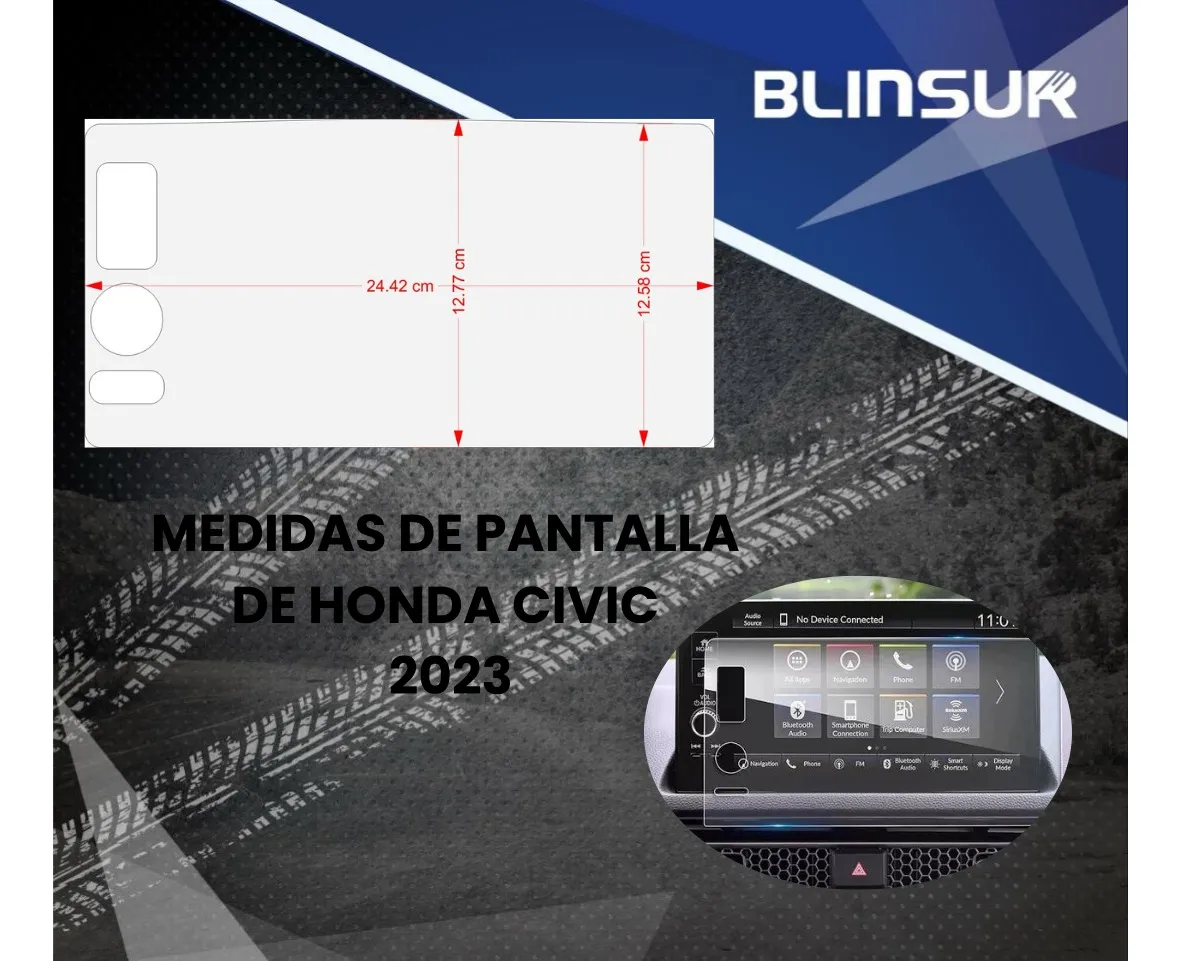 Protector Mica Pantalla Cluster Para Honda Civic 2022 2023 - Image 3