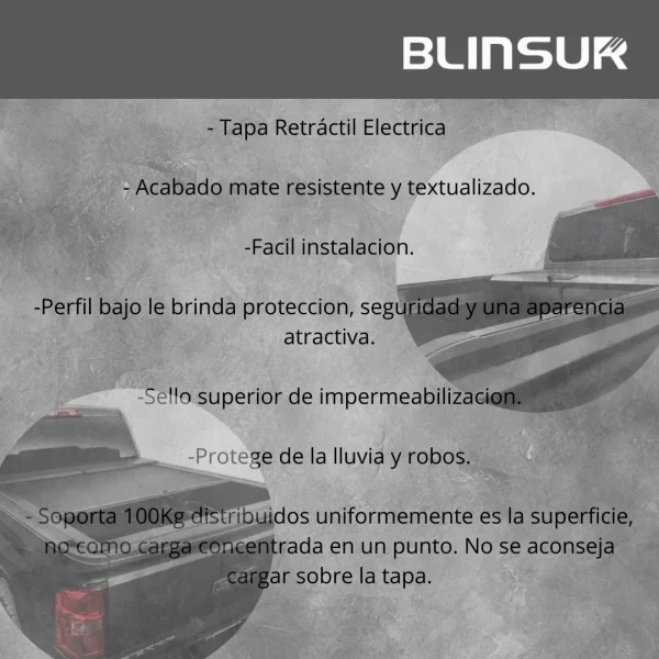 Tapa Cubre Batea Retractil Electrica Tacoma 2016-2025 Do Ca