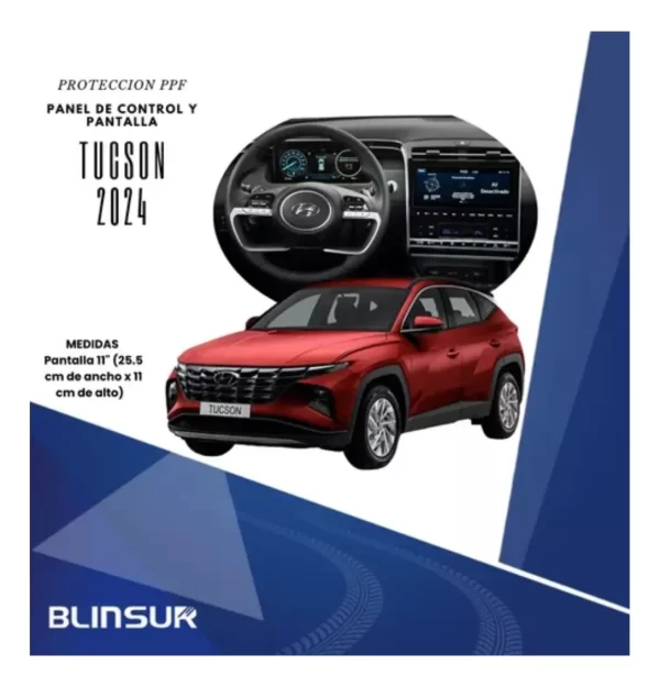 Protección Ppf Pantalla Y Panel De Control Para Tucson 2024