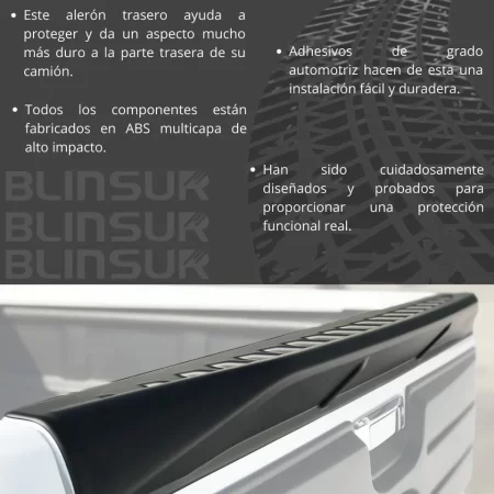 Tailgate Spoiler Para Ford Ranger Global 2019 - 2022 - Image 3
