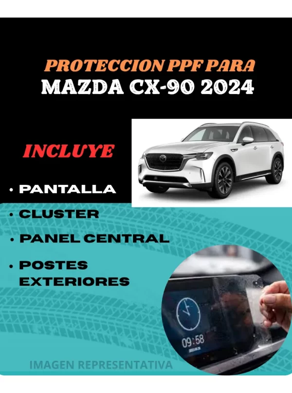 Ppf Pantalla Cluster Panel Y Postes Ext. Mazda Cx-90 2024