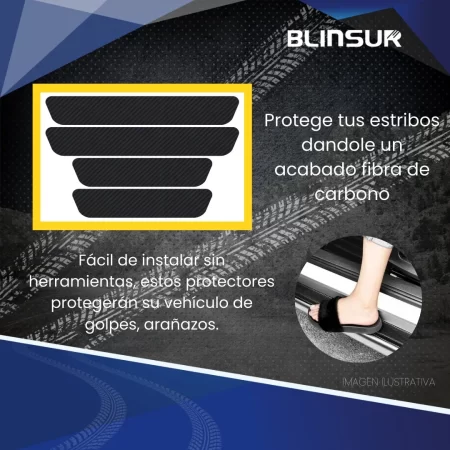 Protección De Estribos Bl Fibra De Carbono Genérico - Image 3