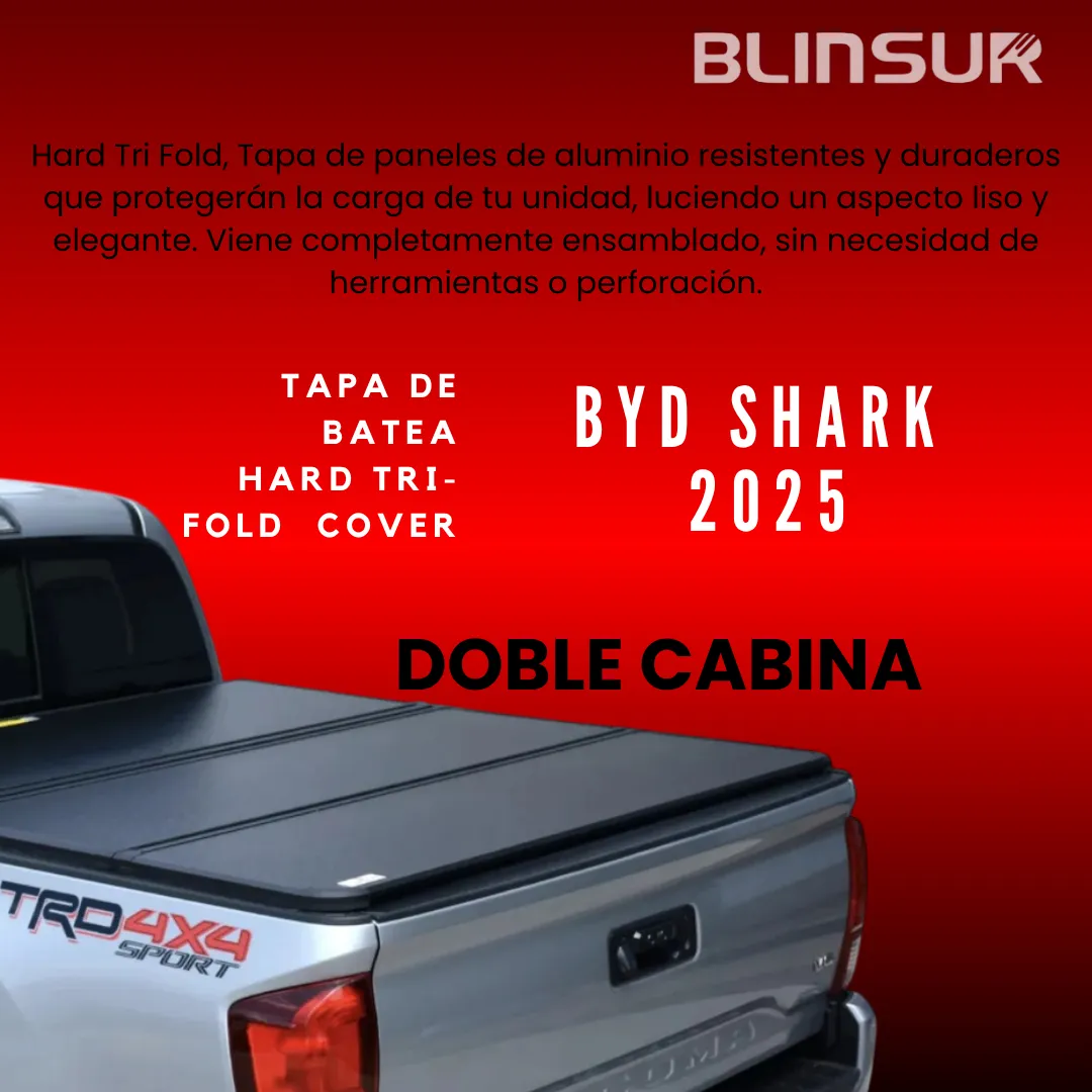 Tapa Batea Trifold C/adaptacion Para Roll Bar Byd Shark 2025 - Image 3