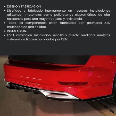 Spoiler Trasero Con Difusor Y  Vw Jetta 2019-2021 - Image 3