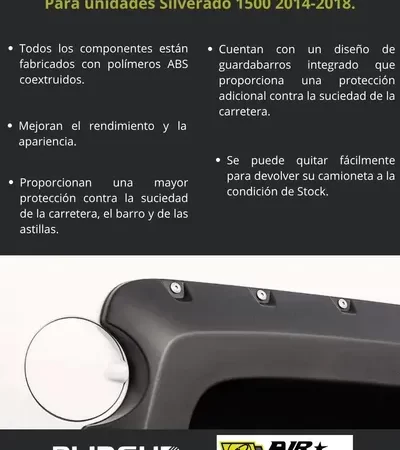 Cantoneras Remaches Airdesign Chevrolet Silverado 2014-2018 - Image 3