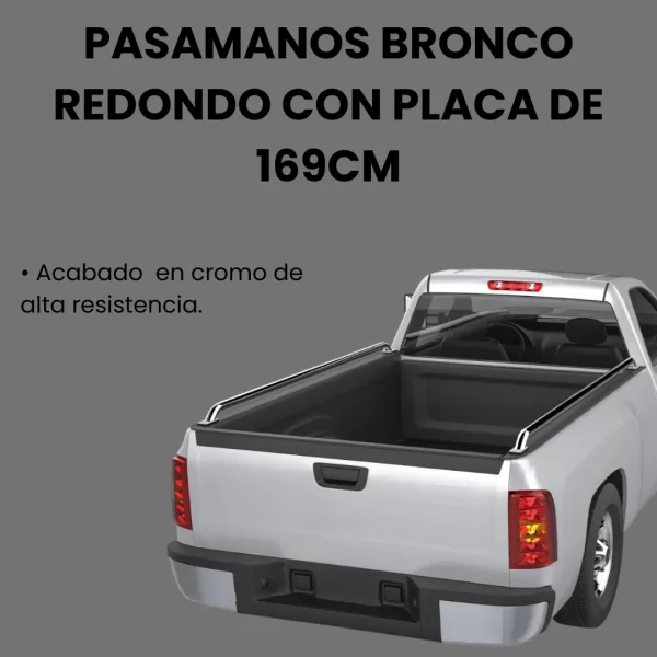 Barras Pasamanos Acero 169cm Chevrolet Pick Up Cromado