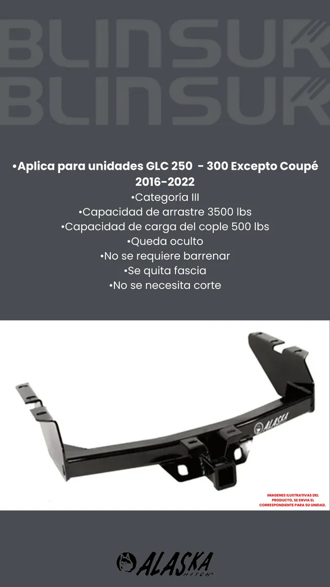 Tirón De Arrastre Jalon Mercedes Glc250-300 2016-2022 Negro - Image 3