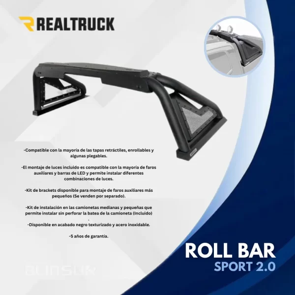 Roll Bar Go Rhino Sport Bar 2.0 Volkswagen Amarok 2010-2020