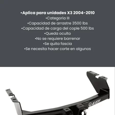 Tiron De Enganche Remolque Bmw X3 2004-2010 De Calidad - Image 3