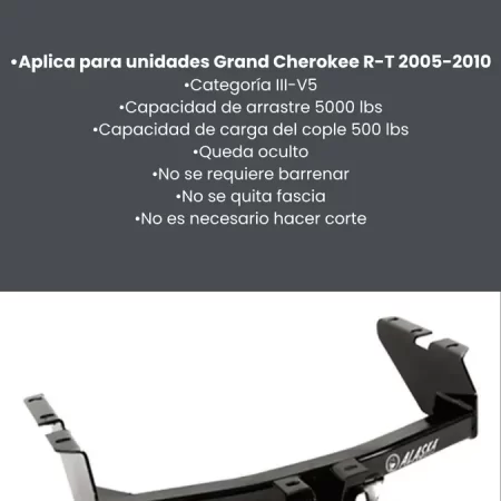 Tirón De Enganche Jeep Grand Cherokee R-t 2005-2010 Alaska - Image 3