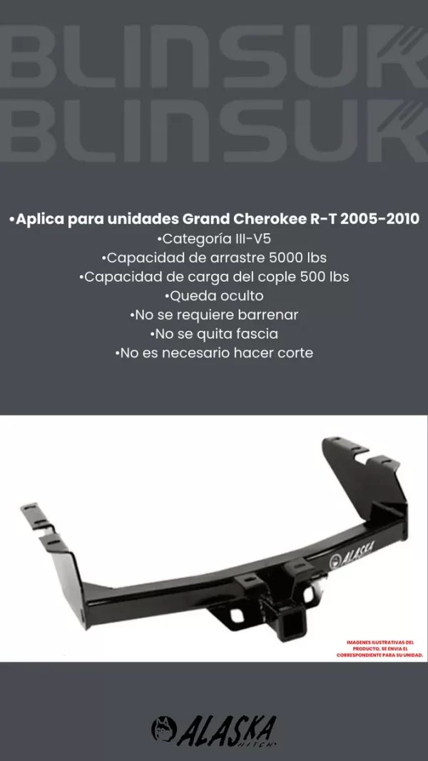 Tirón De Enganche Jeep Grand Cherokee R-t 2005-2010 Alaska