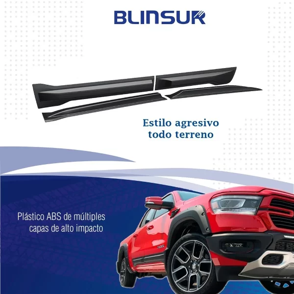 Molduras De Puerta Ancha Airdesign Dodge Ram 1500 2019-2022