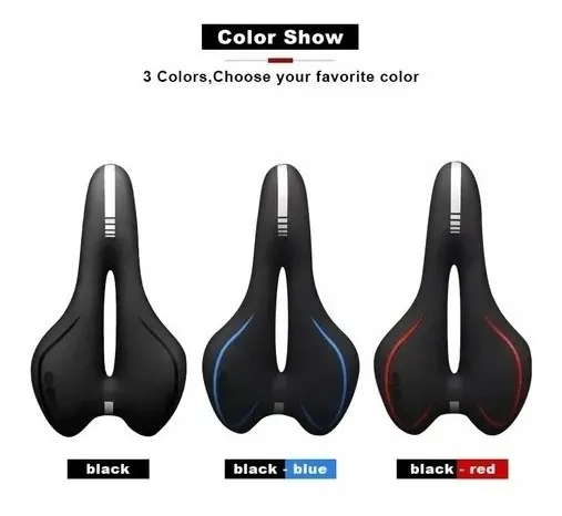 Asiento Cómodo De Bicicleta Con Cojín Suave