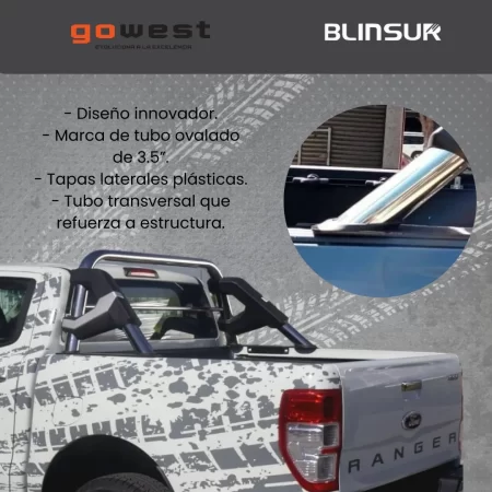 Roll Bar Elite Inoxidable Nissan Np300 Frontier 2016 - 2023 - Image 3