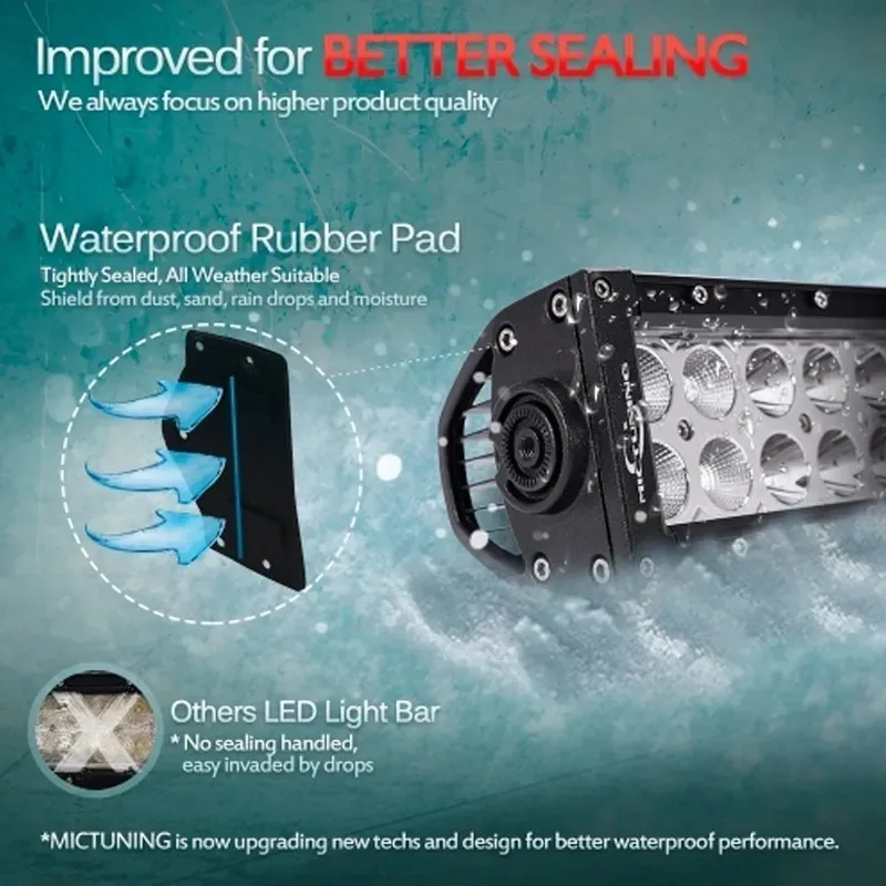 Barra Led 7.5  Para Rzr Jeep Defensas Burreras Roll Bar Hq - Image 3