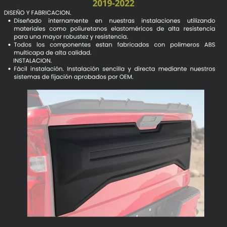 Aplique Trasero De Tapa Airdesign Chev. Silverado 2019-2022 - Image 3