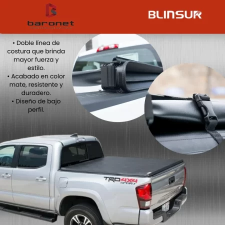 Tapa Cubre Batea Lona Tri Fold Volkswagen Amarok 2010 - 2022 - Image 3
