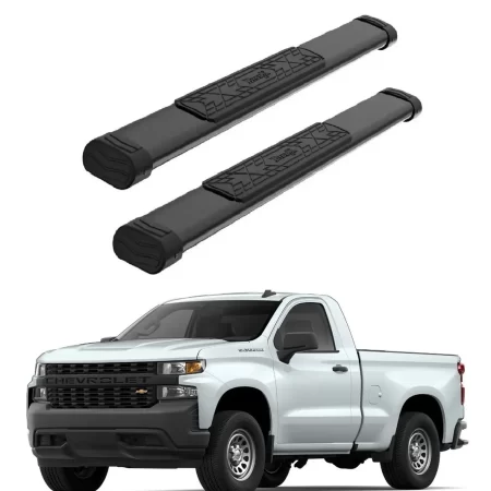 Estribos Bronx Chevrolet Silverado 2019 - 2022 Cab/sen Negro - Image 3