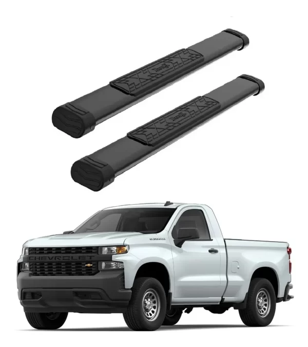 Estribos Bronx Chevrolet Silverado 2019 - 2022 Cab/sen Negro