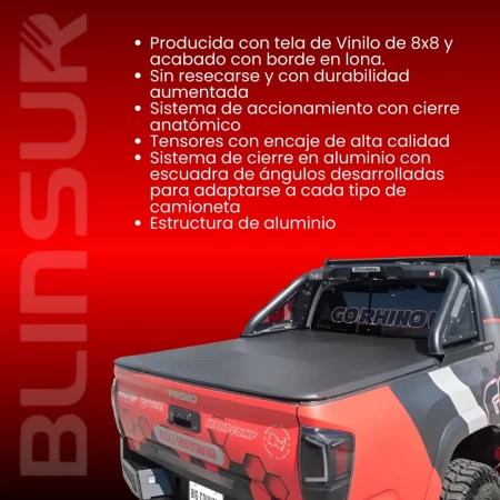 Tapa De Batea Lona Mitsubishi L200 2016 - 2022 Big Country - Image 3