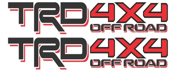 Calcomania Sticker Trd 4x4 Off Road Toyota Calca Vinil