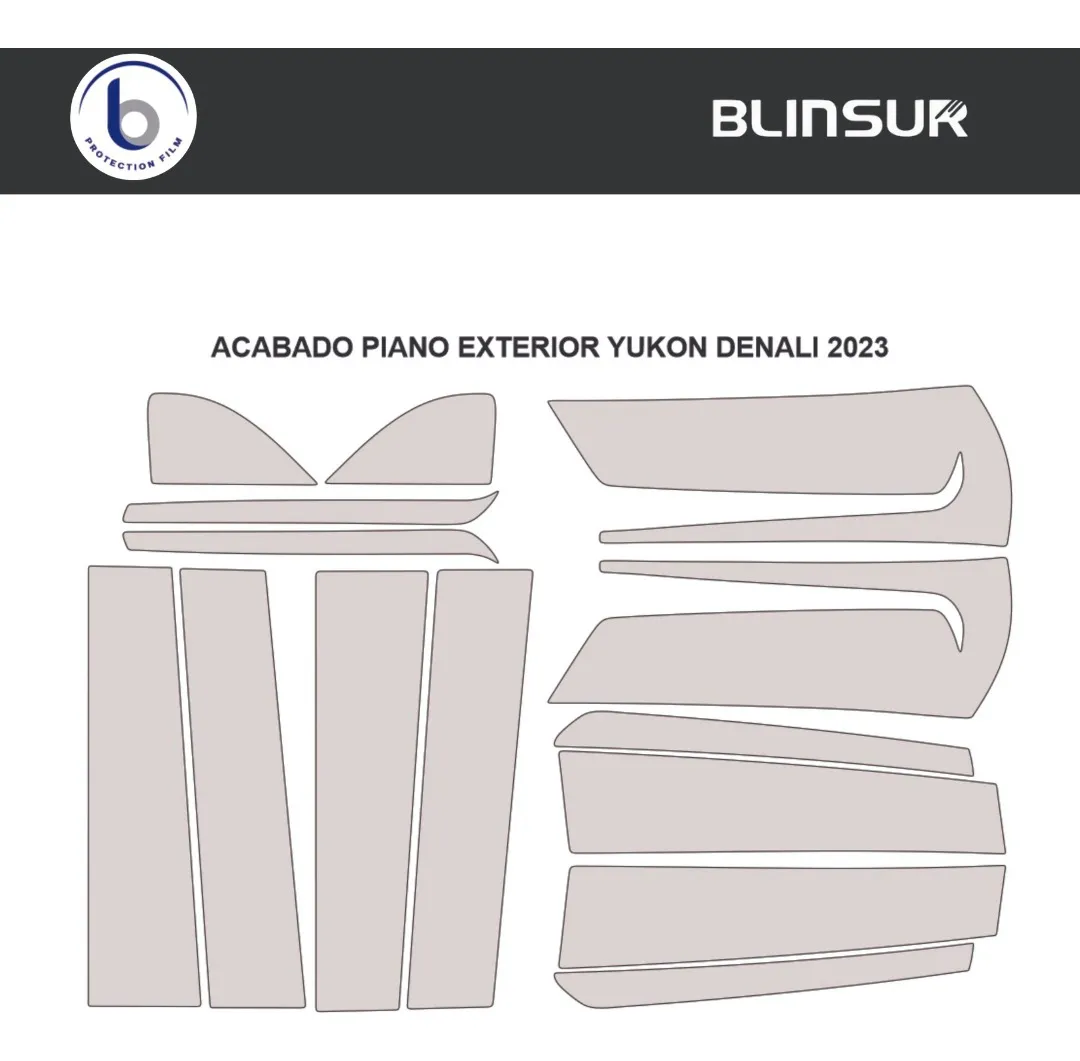 Protección Ppf Postes Exteriores Yukón Denali 2023 - Image 3