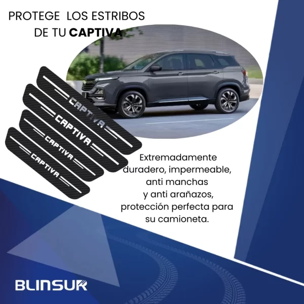 Protección De Estribos 4 Puertas Genérico Captiva