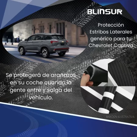 Protección De Estribos 4 Puertas Genérico Captiva - Image 3