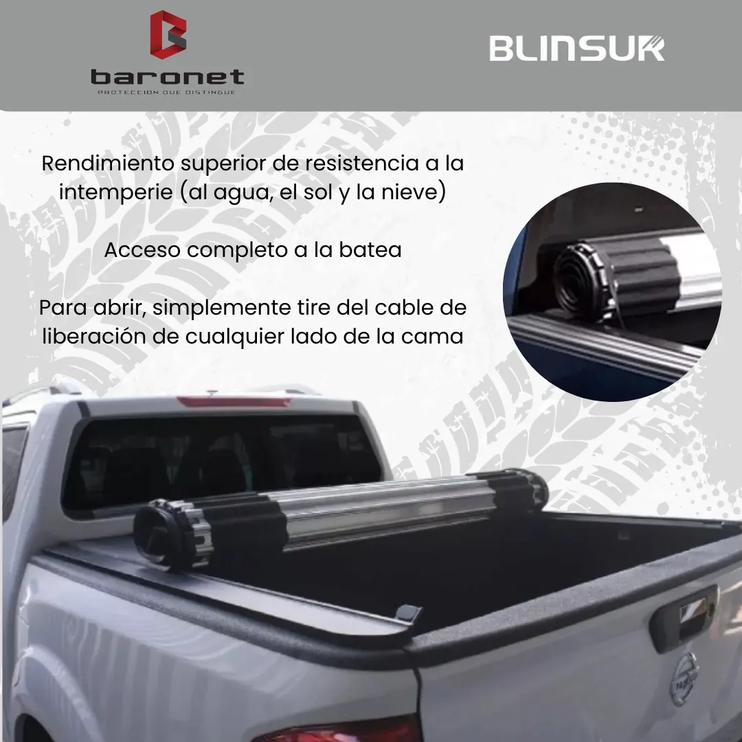 Tapa Cubre Batea Roll Up Para Mitsubishi L200 2016 - 2019 + - Image 3