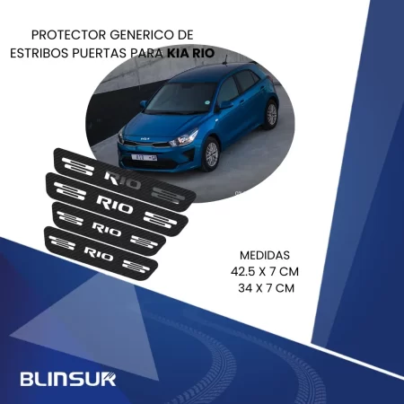 Sticker Bl Protección De Estribos Puertas Kia Rio - Image 3