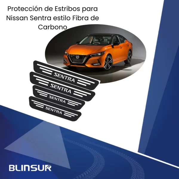 Cinta Protectora Embellecedora Estribos Para Nissan Sentra