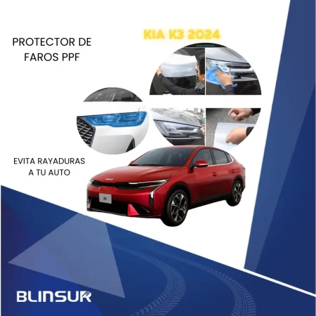 Sticker Protección Ppf Faros Kia K3 2024 Sedan - Image 3