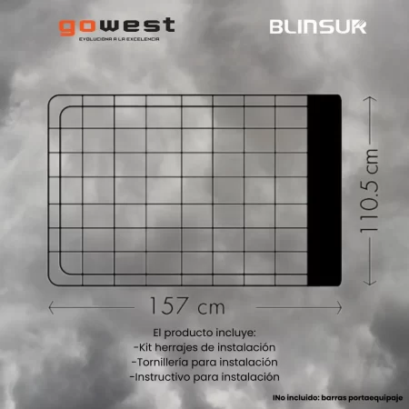 Canastilla Porta Equipaje Oregon 157 X 110.5 Cm Negra - Image 3