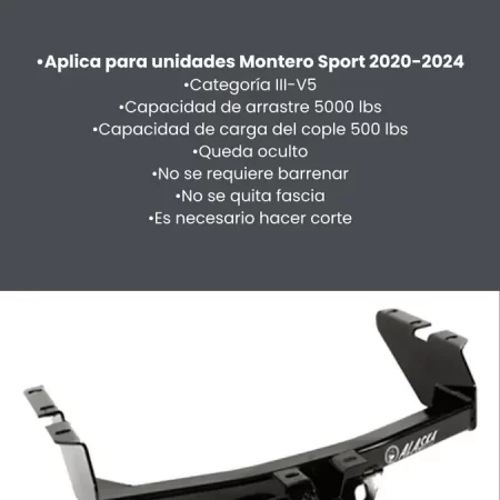 Tiron Jalon De Arrastre Mitsubishi Montero Sport 2020 - 2023 - Image 3