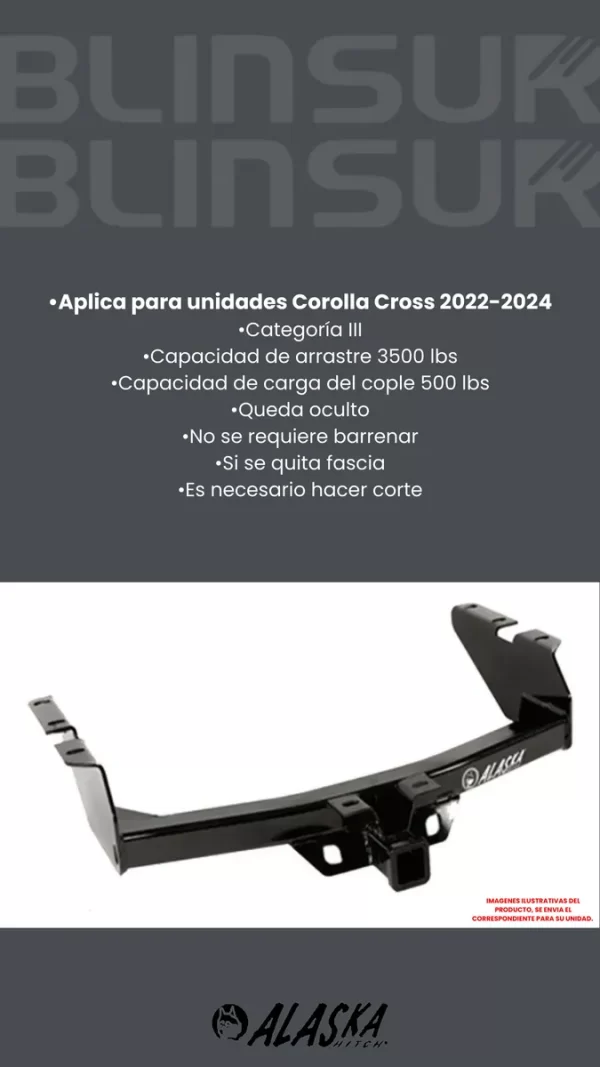 Tiron Jalon De Arrastre Toyota Corolla Cross 2022 - 2023