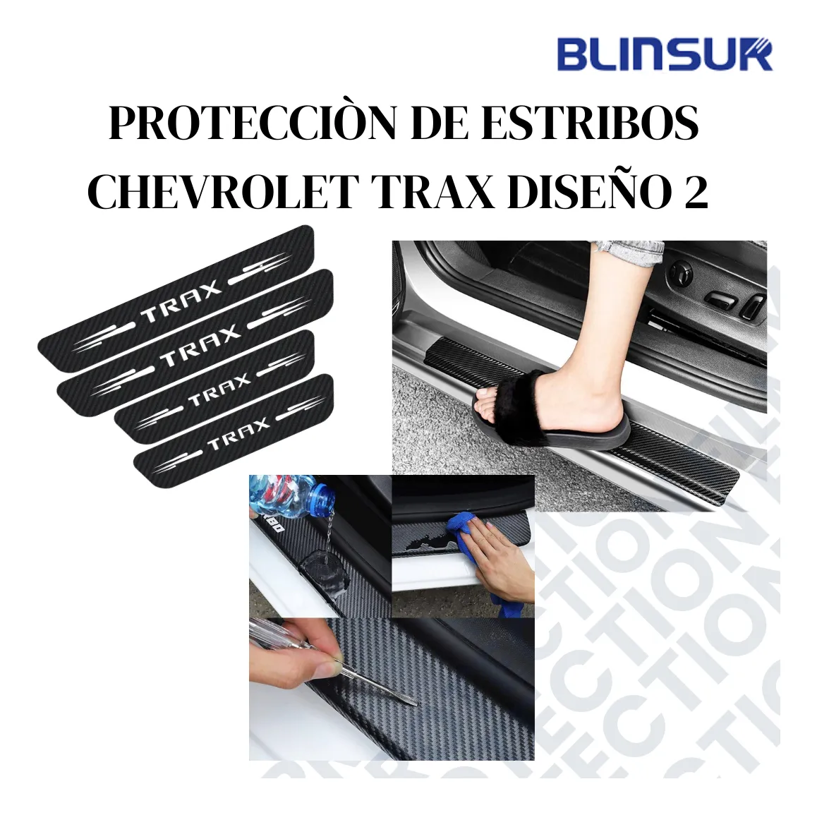 Sticker Protector De Estribos Chevrolet Trax Diseño 2 - Image 3