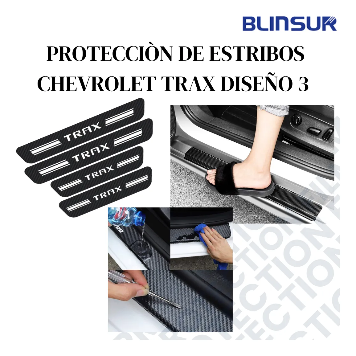 Sticker Protector De Estribos Chevrolet Trax Diseño 3 - Image 3