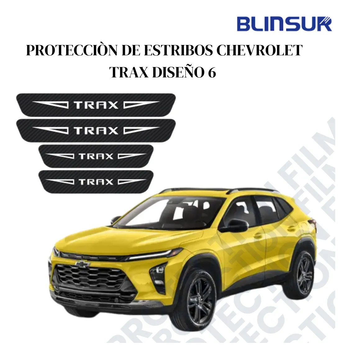Sticker Protector De Estribos Chevrolet Trax Diseño 6 - Image 3