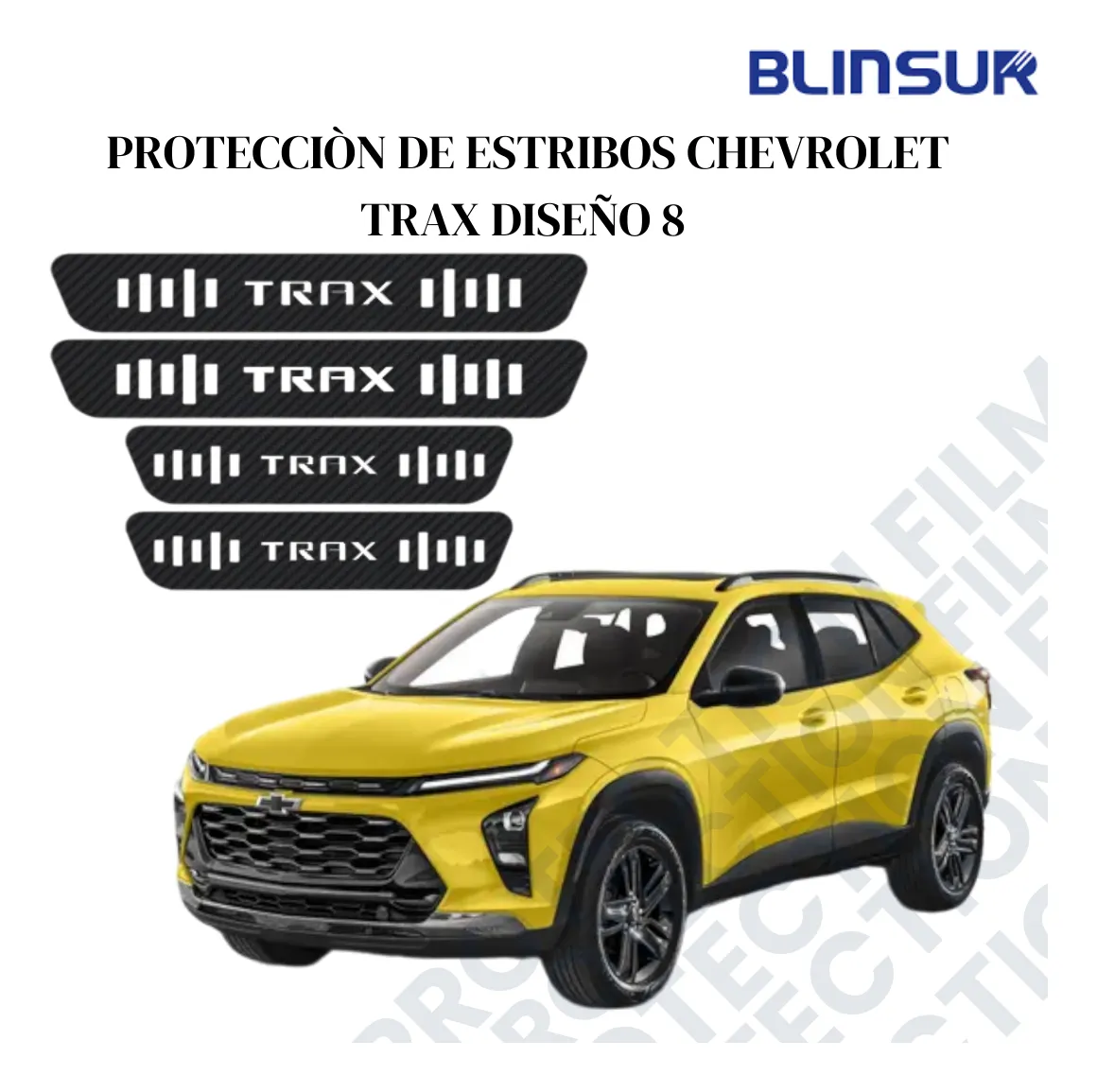 Sticker Protector De Estribos Chevrolet Trax Diseño 8 - Image 3