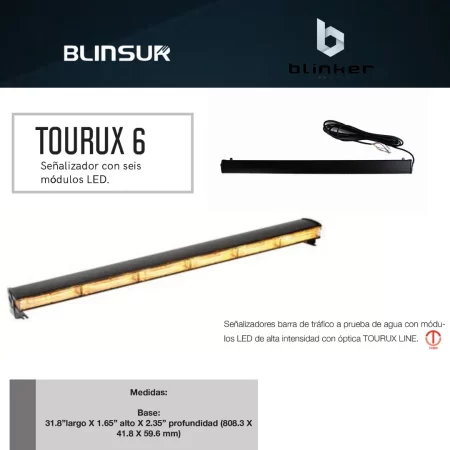 Barra De Trafico De Emergencia 36 Leds Luz Ambar Blinker - Image 3