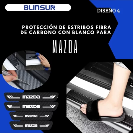 Sticker Protección De Estribos Puertas Mazda Diseño 4 - Image 3