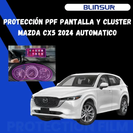 Proteccion Ppf Pantalla Y Cluster Mazda Cx5 2024 Automatico - Image 3