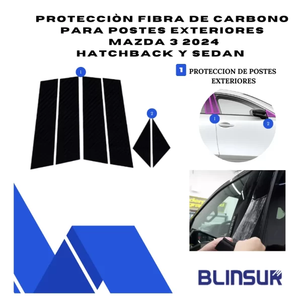 Kit Car Ppf Y Fibra De Carbono Para Mazda 3 2024 Hb Y Sedan