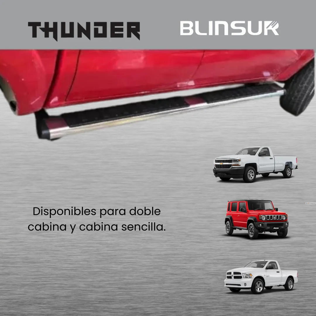 Estribos Recto Para Chevrolet Silverado 2007 - 2018 - Image 3