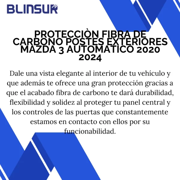 Protecciòn De Postes Exteriores Mazda 3 2020-2024 Automatico
