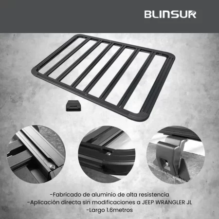 Canastilla Porta Equipaje Para Jeep Wrangler Jl 1.6mt - Image 3