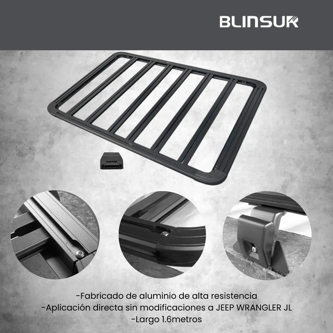 Canastilla Porta Equipaje Para Jeep Wrangler Jl 1.6mt - Image 3