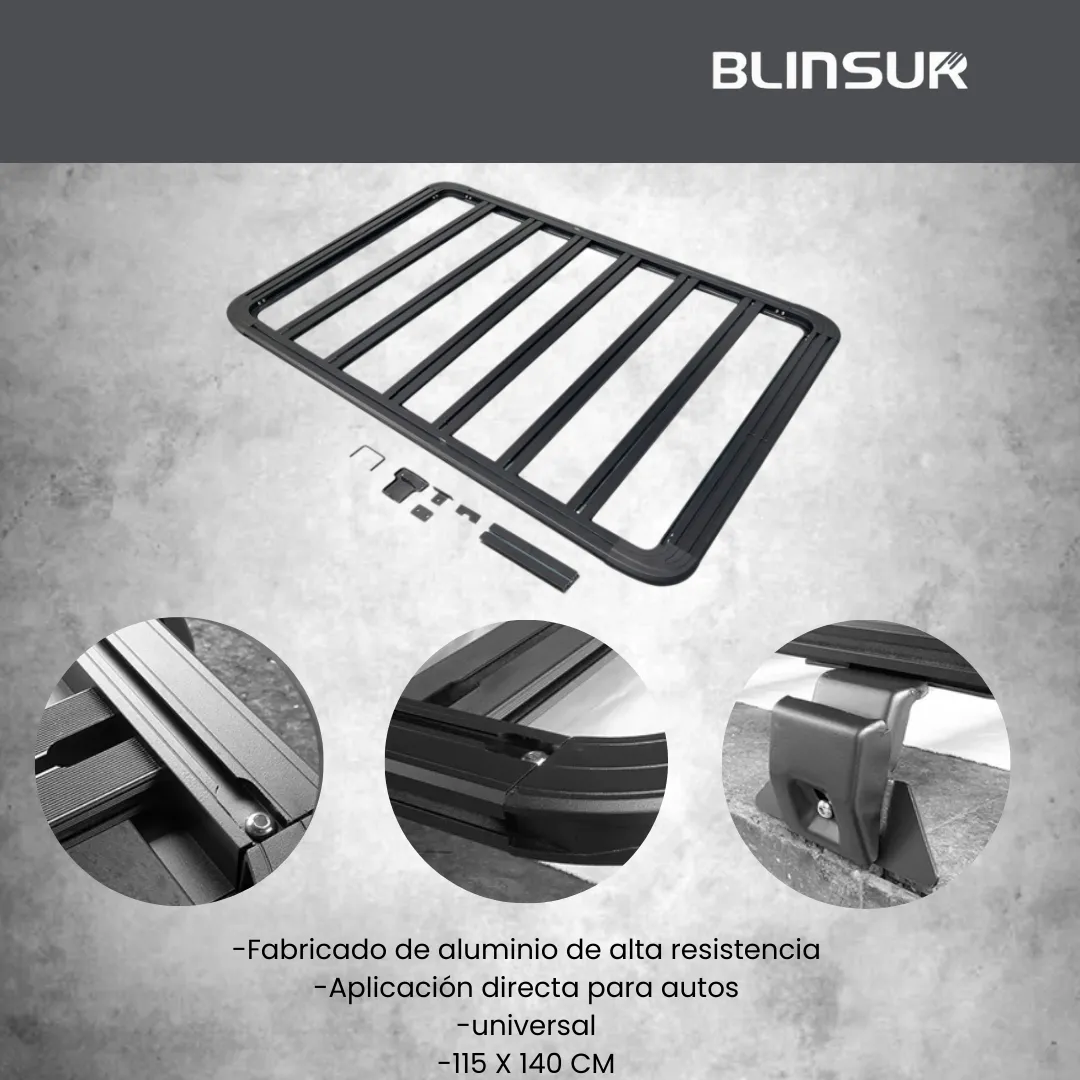 Canastilla Porta Equipaje Universal P/techo 115x140 Cm - Image 3