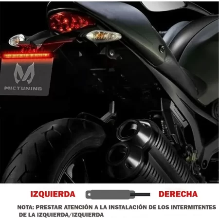 Luz Led Trasera Con Señal De Giro Mictuning Para Motocicleta - Image 3
