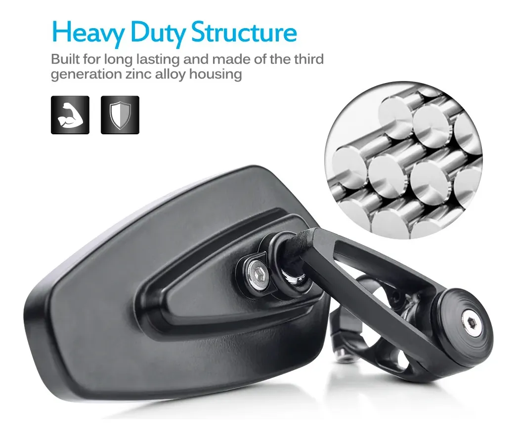 Espejos De Motocicleta Laterales De 3 Pulgadas De Mictuning - Image 3